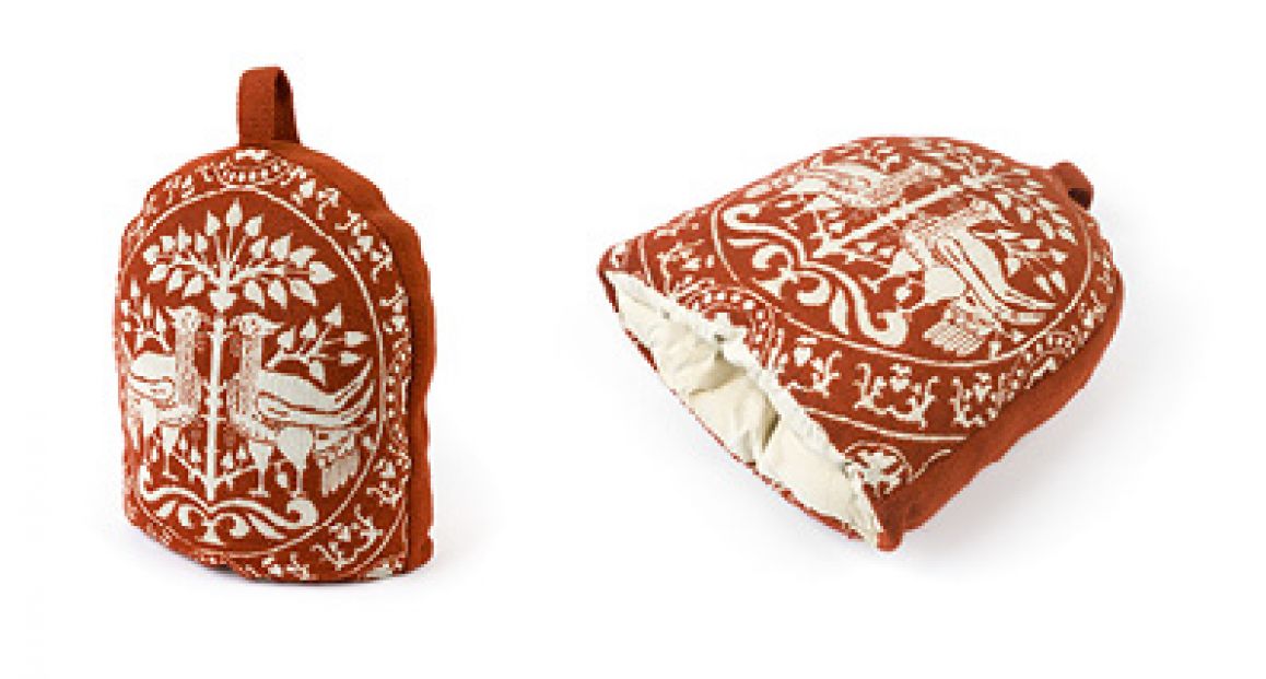 Kaffeekannenwärmer mit Daunenfütterung